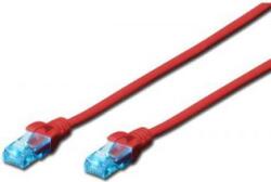 ASSMANN DK-1512-005/R CAT5e U/UTP PVC 0, 5m piros patch kábel (DK1512005/R) (DK1512005/R)