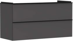 Hansgrohe Xelu Q - Mosdószekrény, 63x118x50 cm, 2 fiókos, matt szürke/matt fekete 54036670 (54036670)