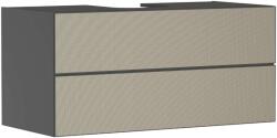 Hansgrohe Xevolos E - Mosdószekrény 118x56x55 cm, 2 fiókos, matt szürke/bronz 54195390 (54195390)