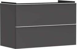 Hansgrohe Xelu Q - Mosdószekrény, 63x98x50 cm, 2 fiókos, matt szürke/matt fehér 54032700 (54032700)