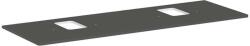 Hansgrohe Xelu Q - Mosdópult 156x55 cm, 2 kivágás, matt szürke 54126910 (54126910)