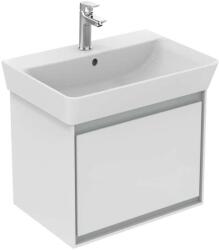 Ideal Standard Connect Air - Mosdószekrény Cube 550 mm, 480x409x400 mm, fényes fehér/világosszürke matt E0844KN (E0844KN)