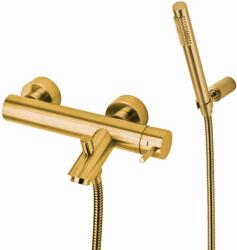 PAFFONI Light Exclusive Edition - Fürdőszobai mixer tartozékokkal, csiszolt arany LIG023HGSP (LIG023HGSP)