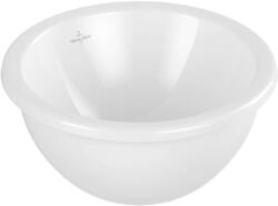 Villeroy & Boch Loop&Friends - Beépített mosdókagyló, 330 mm átmérőjű, túlfolyóval, alpesi fehér színben 4A510001 (4A510001)