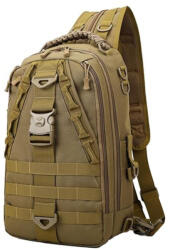 DRAGOWA Tactical Rucsac cu o singură curea Charlie 20 L, kaki
