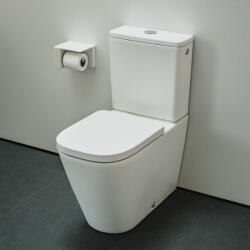 Laufen Meda öblítőperem nélküli porcelán monoblokk WC csésze 36x68 cm mélyőblítéssel, matt fehér H8241117570001 (H8241117570001)