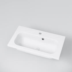 MARMY Cremona Slim mosdó 61x33 öntött márvány túlfolyóval, fényes fehér 30 1012 06 11 10 (30 1012 06 11 10)