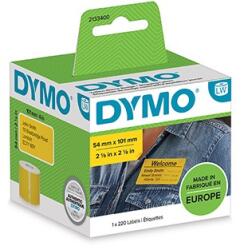 DYMO Хартиени етикети Dymo 101mm x 54mm, жълти, за доставка, 220 бр. , 2133400 (2133400)