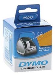 DYMO 99017, S0722460, 12mm x 50mm, бели, 220 бр. , хартиени етикети за висящи папки, (99017)