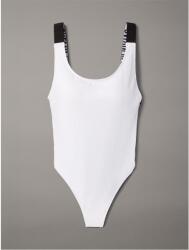 Calvin Klein Scoop Back One Piece Swimsuit - Brill White