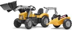 FALK Tractor cu pedale 2025Y SuperBuilder cu încărcător, excavator și remorcă (FA2025Y)