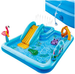 Intex Felfújható vízi játszótér - kerti gyerekmedence szökőkúttal INTEX 57161
