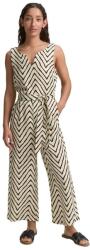Tom Tailor Гащеризон Tom tailor Linen Slit sleeveless jumpsuit - Beige (Natural Zig Zag Design)