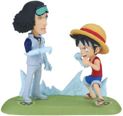 One Piece World Collectable figura Log Stories Monkey D. Luffy vs Kuzan 9cm