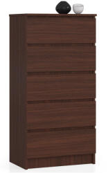 AKORD CLP 5 Fiókos Komód Wenge Laminált 60cm (AKO-OP0LK-6VEN005-OUT)