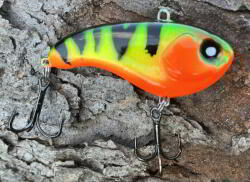 Mike's Wobbler Manufaktúra Mike's Shad wobbler 66 mm 15 g Fire Tiger Mikro Zörgõs (FTZ15)