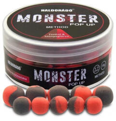 Haldorádó Monster method pop up, 9-11mm, 30g, barna-piros, tonhal és szúnyoglárva (HD33209)