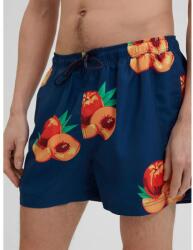 SELECTED Бански гащета Selected Classic swimming shorts - Blue (Insignia Blue / Aop Peach)