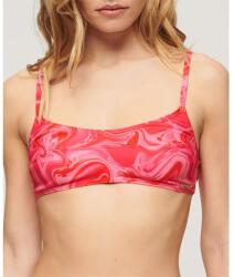 Superdry Print Bralette bikini top - Pink (Malibu Pink Marble)