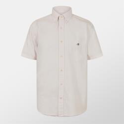 Gant Риза с къс ръкав Gant Regular Fit Striped Classic Oxford Short Sleeve Shirt - Light Pink