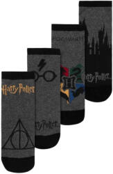 Lizenz Мъжки чорапи Harry Potter Hogwarts Mix Men Sneaker Socks 4 pairs