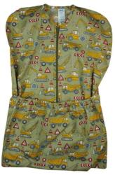  Pamut vállfás oviszsák zsebbel és cipzárral - Kheki munkagépes