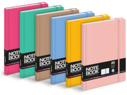  Gumis notesz A6 vonalas 100 lap mix (7501608)