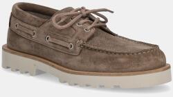 AllSaints velúr félcipő Skiff Suede Shoe zöld, férfi, M012FC - barna Férfi 44