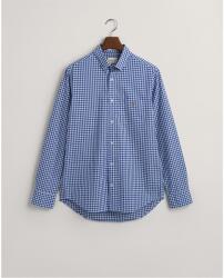 Gant Regular Fit Gingham Poplin Shirt - Mid Blue 436