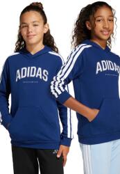 Adidas gyerek felső sötétkék, nyomott mintás, kapucnis, JM7359 - sötétkék 128