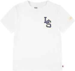 Levi's gyerek pamut póló "LS" MONOGRAM TEE fehér, sima, 9EL402 - fehér 176