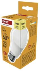 EMOS LED izzó Basic A60 / E27 / 8, 8 W (60 W) / 806 lm / Meleg fehér (ZL5F47)