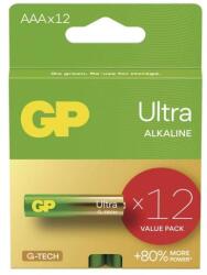 GP Batteries Ultra Alkáli elem AAA 12db (B0212F)
