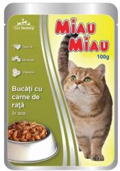 MIAU MIAU kacsás alutasakos eledel felnőtt cicáknak 100 g