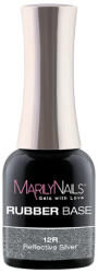 MarilyNails - RUBBER BASE - 12R - Reflective Silver - 7ml