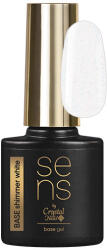 Crystal Nails Sens - Sens Base Gel - Shimmer White - 4ml