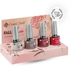 Crystal Nails - FALL IN LOVE - 3 STEP CRYSTALAC KÉSZLET (4X4ML)