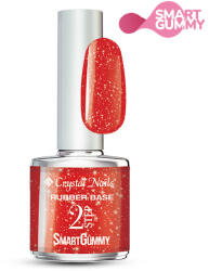 Crystal Nails - 2S - SMARTGUMMY RUBBER BASE GEL - NR55 - FESTIVE RED - 8ML