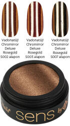 Sens By Crystal Nails Sens - Sens Chromirror Deluxe Króm Pigmentpor - Rosegold
