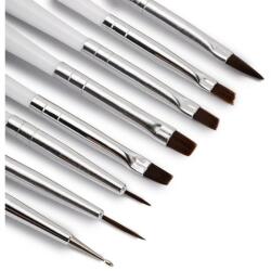  8db-os zselés díszítő ecset szett- ZEBRA