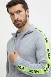 HUGO BOSS pamut pulóver otthoni viseletre szürke, nyomott mintás - szürke XXL - answear - 33 990 Ft