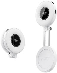 Ulanzi LM19 Magsafe mágneses csatlakozású kör LED lámpa, összecsukható, 400mAh, fehér