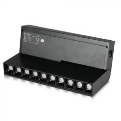 V-TAC 10x2W LED Mágneses sínes lámpa IP20 24V 3000K - fekete - 7964 (7964)