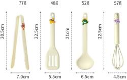 Cyrax Set 4 Ustensile de Bucatarie, 13 x 24 x 5 cm Bej (133112)