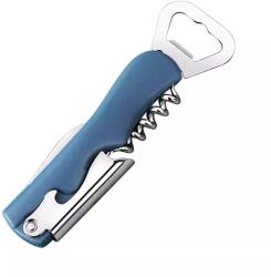Cyrax Tirbuson de Sticle 4 in 1, din Inox cu Maner Anti Alunecare 13.5 x 4 cm Albastru (133127)