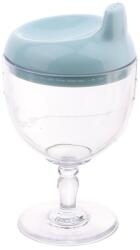 Cyrax Pahar din Plastic Transparent cu Picior, Fara Maner Albastru (129963) Pahar