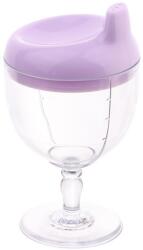 Cyrax Pahar din Plastic Transparent cu Picior, Fara Maner Mov (129961) Pahar