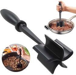 Cyrax Tocator de Carne Manual, Plastic Rezistent Negru (126373) Tocator