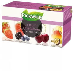 Pickwick Fekete tea 20x1, 5 g PICKWICK "Variációk I" eper, erdei gyümölcs, meggy, trópusi gyümölcs