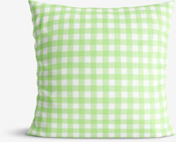 Goldea dekoratív párnahuzat - zöld kockás 45 x 45 cm